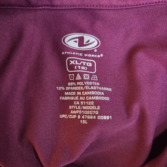 Athletic Works Kids Full Zip Jacket - Purple and Pink Size 14-16 - Picture 5 of 5